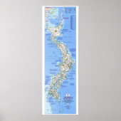 " Japan: National Geographic MAP vanaf 1984... Poster (Voorkant)