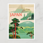 Japan Nature Art Vintage Travel Briefkaart (Voorkant)