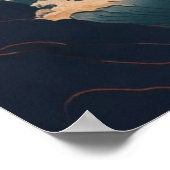 japan-natuur met de berg Fuji Poster (Hoek)