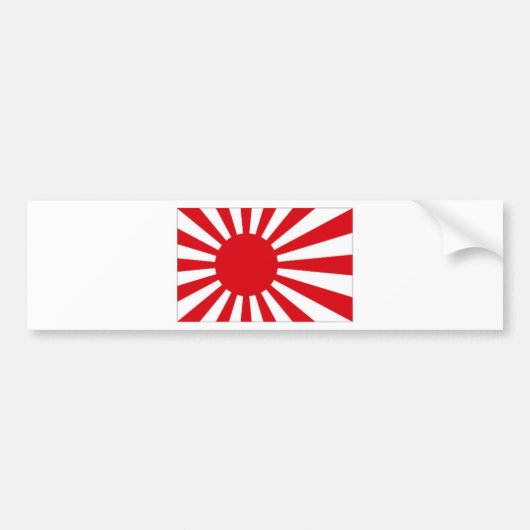 Japan Naval Ensign Bumpersticker (Voorkant)