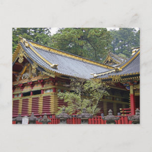 Japan, Nikko. Toshogu-heiligdom en mausoleum in 2 Briefkaart