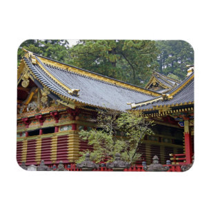 Japan, Nikko. Toshogu-heiligdom en mausoleum in 2 Magneet