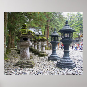 Japan, Nikko. Toshogu-heiligdom en mausoleum in Poster