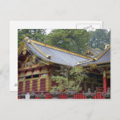 Japan, Nikko. Toshogu Shrine en mausoleum in 2 Briefkaart (Voorkant / Achterkant)