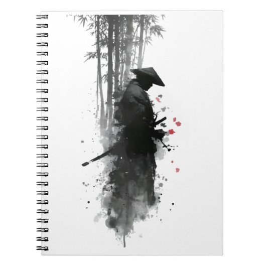 Japan Notebook Samurai Bamboebos Notitieboek (Voorkant)