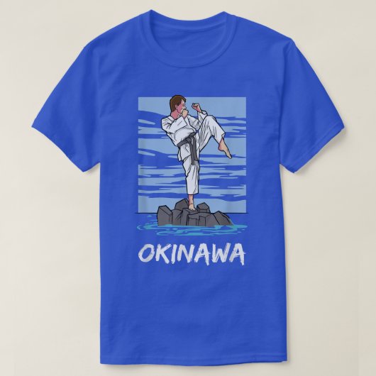 Japan Okinawa Karate Fighter T-Shirt (Design voorkant)