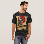 Japan Oni Fighter Japanse Retro Raglan T-shirt (Voorkant volledig)