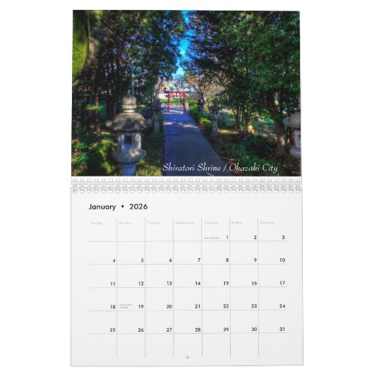 Japan op HDR Kalender (Jan 2026)