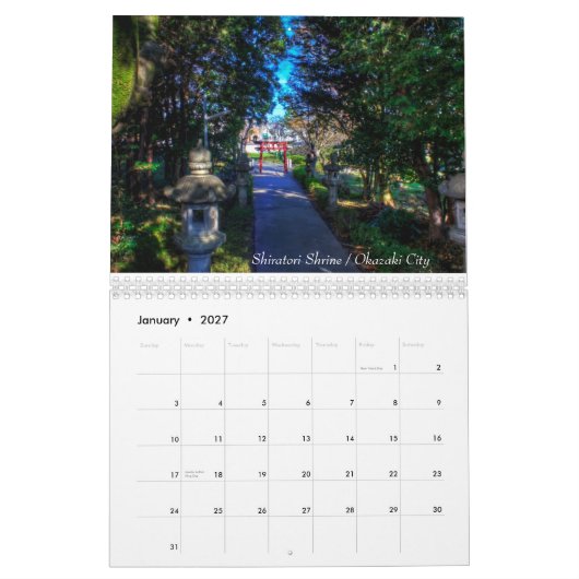 Japan op HDR Kalender (Jan 2027)