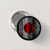 Japan op zwarte Button (Voorkant /achterkant)