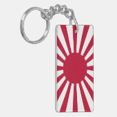 Japan Opkomende Zon Vlag Sleutelhanger (Voorkant Links)