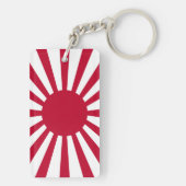 Japan Opkomende Zon Vlag Sleutelhanger (achterkant)