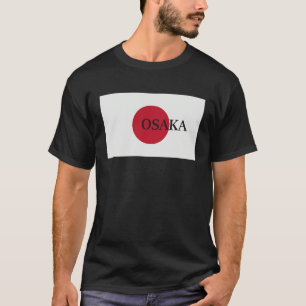 Japan Osaka Azië Reis Vlag T-shirt