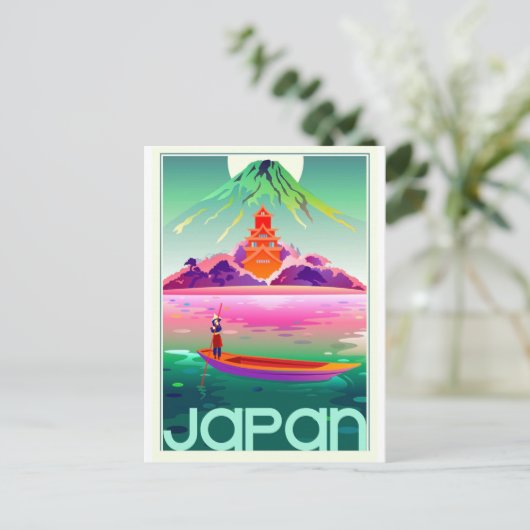 Japan, oud reizen briefkaart (Staand voorkant)