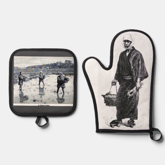 " Japan" Ovenwant & Pannenlap Set (Voorkant)