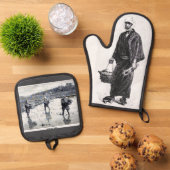 " Japan" Ovenwant & Pannenlap Set (Top down)