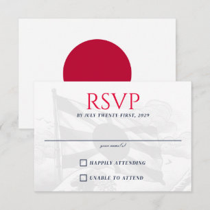 Japan Paar RSVP Kaartje