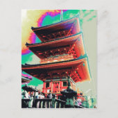 Japan Pagoda Psychedelic Series Briefkaart (Voorkant)