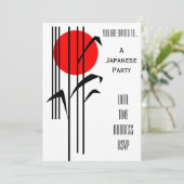 Japan-partij met Japanse thema Kaart (Staand voorkant)