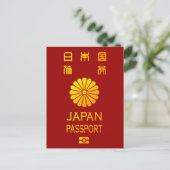 japan paspoort briefkaart (Staand voorkant)