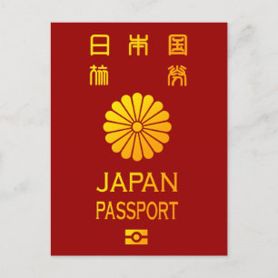 japan paspoort briefkaart