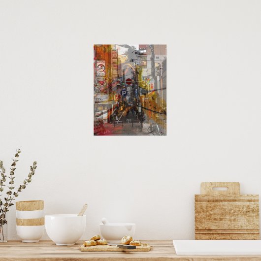 Japan past and present. poster (Keuken)