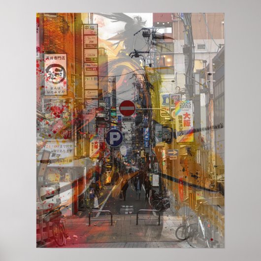 Japan past and present. poster (Voorkant)