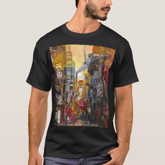 Japan past and present t-shirt (Voorkant)