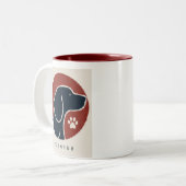 japan pointer tweekleurige koffiemok (Voorkant links)