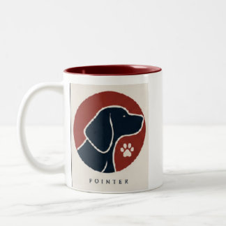 japan pointer tweekleurige koffiemok