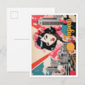 Japan Pop Art Travel Illustration Briefkaart (Voorkant / Achterkant)