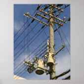 JAPAN POWER UTILITY POLE POSTER (Voorkant)