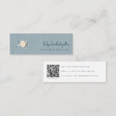 Japan QR Code Social Media trouwkaart Mini Visitekaartje (Voorkant / Achterkant)