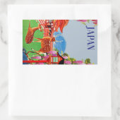 Japan Rechthoekige Sticker (Tas)