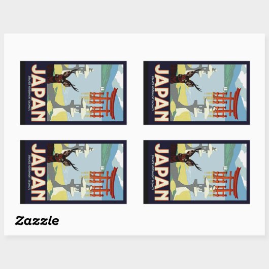 Japan Rechthoekige Sticker (Vel)