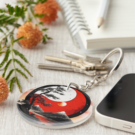 Japan Red Sun Sleutelhanger (Voorkant Rechts)