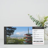 Japan Reis Boardingpas Reis Vakantie Ticket (Staand voorkant)