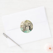 Japan Reis Eiland Okinawa Ronde Sticker (Envelop)
