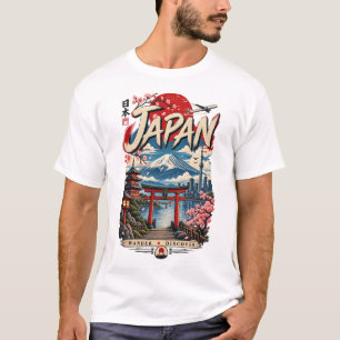 Japan Reis T-Shirt Mount Fuji Vintage Japans