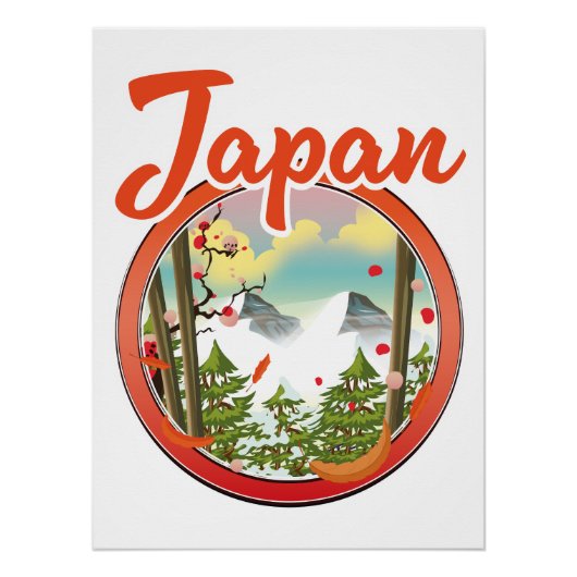 Japan reislogo perfect poster (Voorkant)
