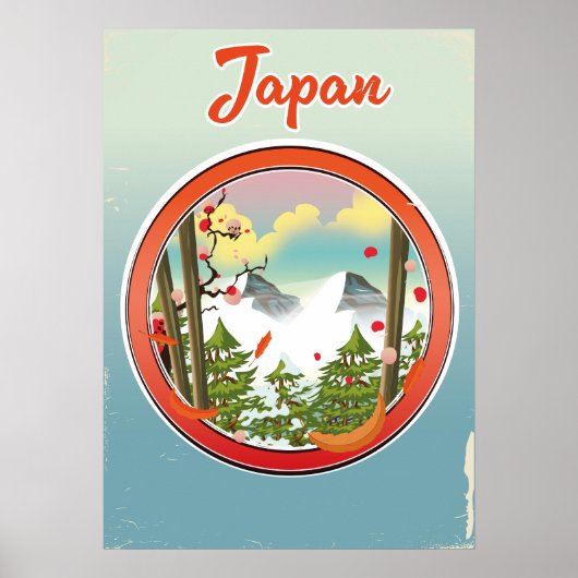 Japan reislogo poster (Voorkant)