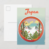 Japan reislogo uitnodiging briefkaart (Voorkant / Achterkant)
