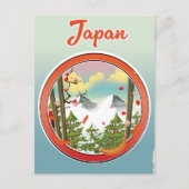 Japan reislogo uitnodiging briefkaart (Voorkant)