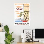 Japan Reisposter American President Lines Print (Thuiskantoor)