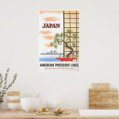 Japan Reisposter American President Lines Print (Keuken)