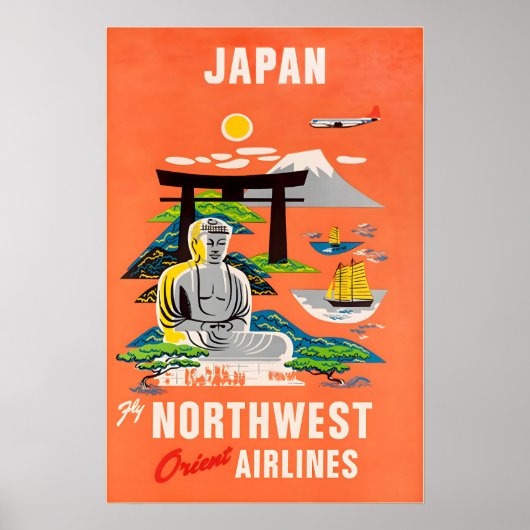 Japan Reisposter Japanse Kunst Northwest Orient Poster (Voorkant)