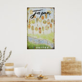 Japan Reisposter Japanse Kunst Verenigde Print (Keuken)