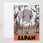 Japan reisposter kaart (Voorkant / Achterkant)