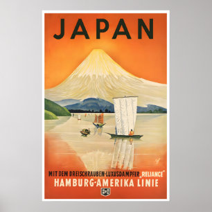 Japan Reisposter Mt Fuji Japanse Muurkunst Poster