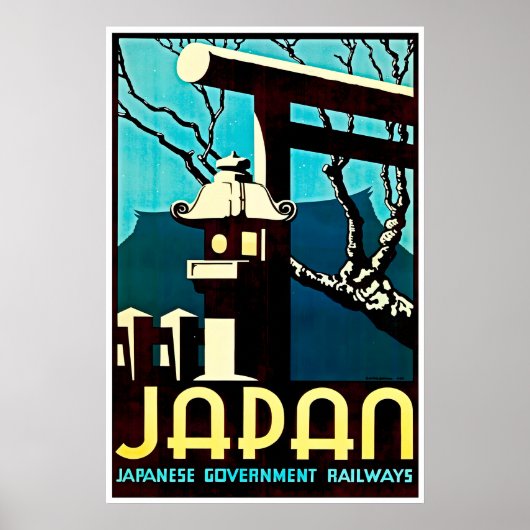 Japan Reisposter Spoorwegen Print Japanse Kunst (Voorkant)